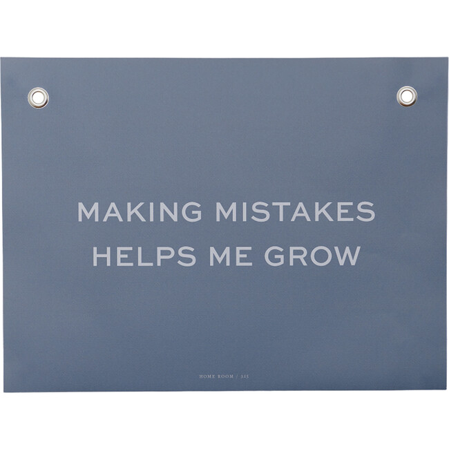 Life Lesson: Mistakes Help Me Grow Affirmation Print, Blue