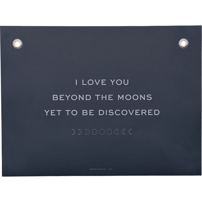 I Love You Beyond The Moons Life Lesson Illustration, Navy