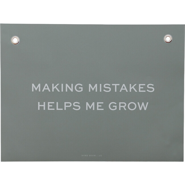 Mistakes Help Me Grow Life Lesson Illustration, Green