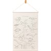 Dinosaur Wall Hanging Artwork, Natural - Wall Décor - 1 - thumbnail