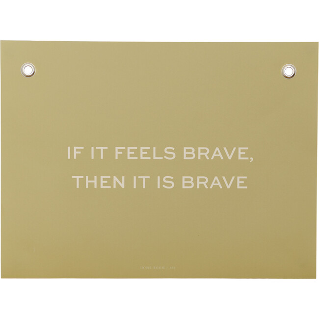 Life Lesson: Brave Affirmation Print, Yellow