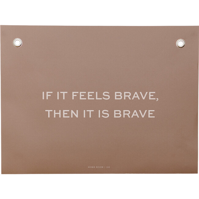 Life Lesson: Brave Affirmation Print, Orange