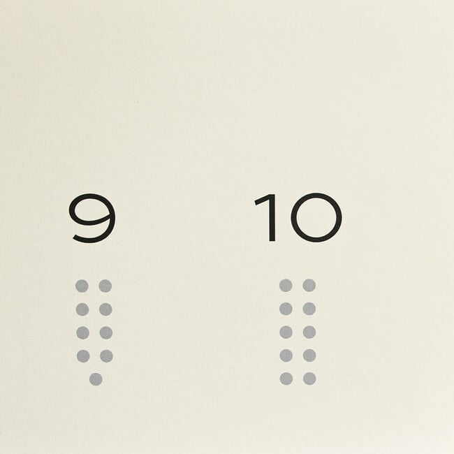 Decal: Numbers 1-10 Wall Sticker, Natural - Wall Décor - 8