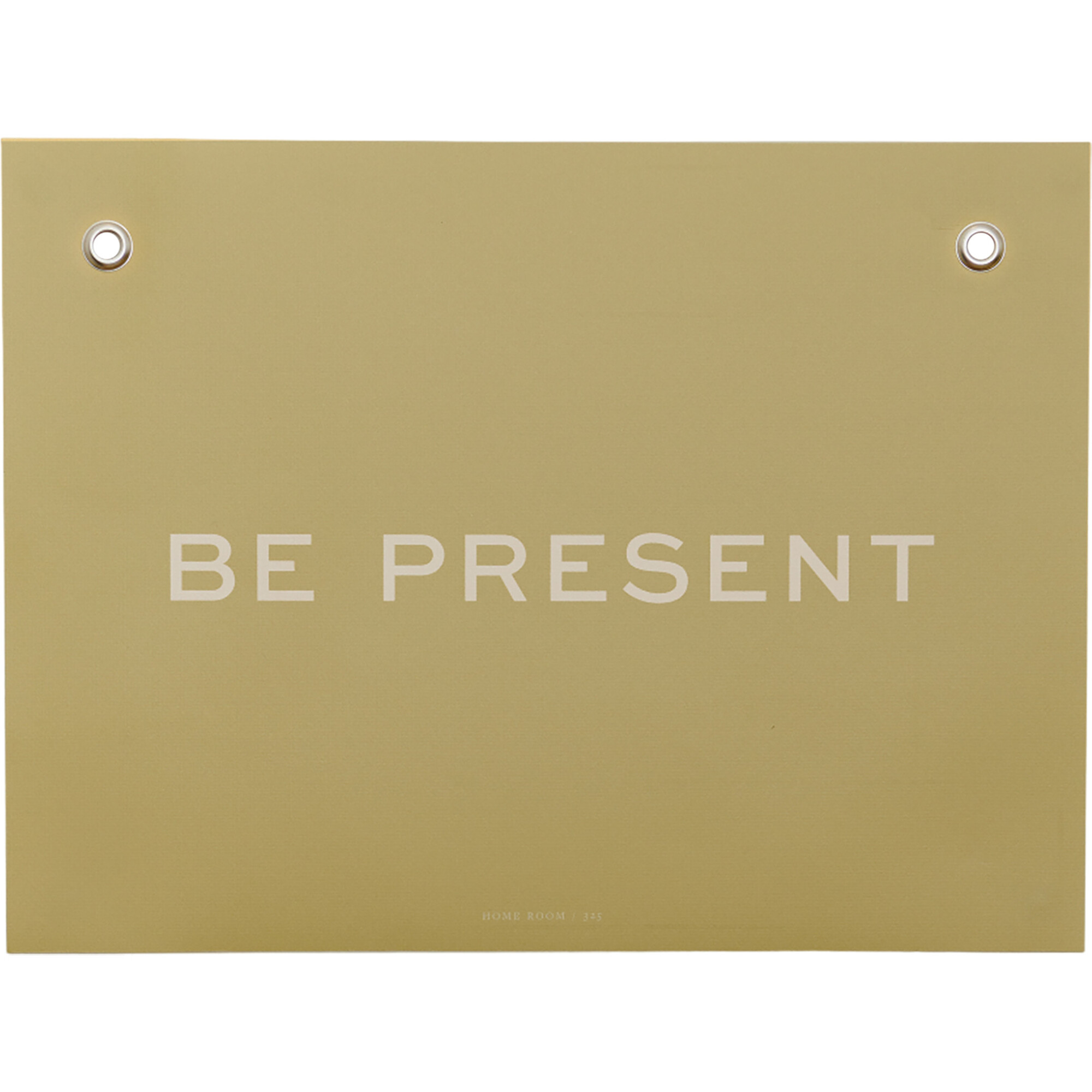Life Lesson: Be Present Affirmation Print, Yellow - Wall Décor - 1