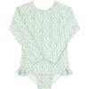 Girls Sea Marsh Floral Rashguard One Piece - One Pieces - 1 - thumbnail