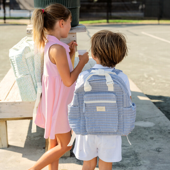 Navy Stripe Everyday Coated Backpack - Backpacks - 2