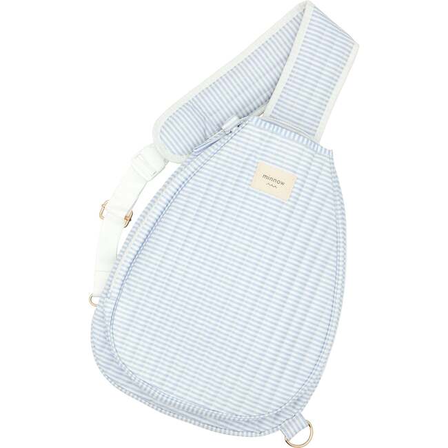 Power Blue Stripe Coated Tennis Bag - Bags - 6