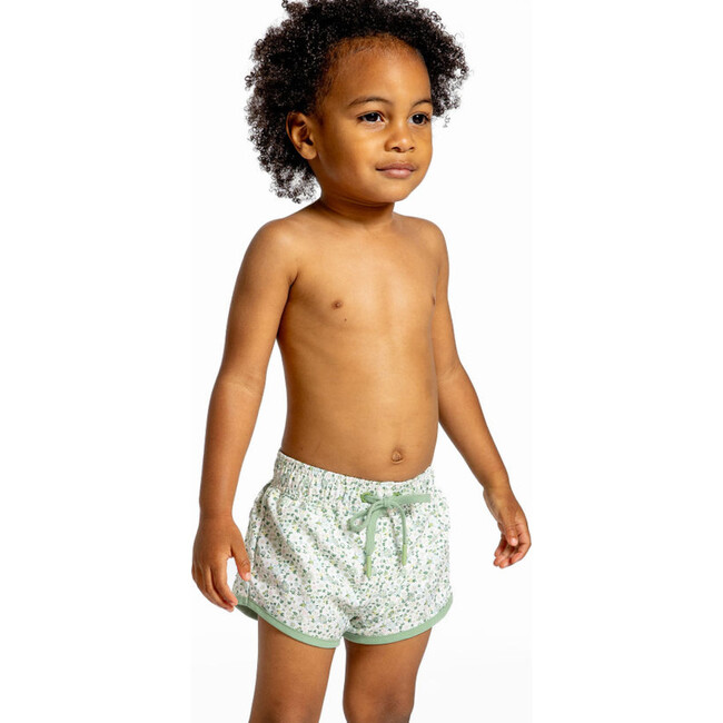 Boys Sea Marsh Floral Boardie - Swim Trunks - 2