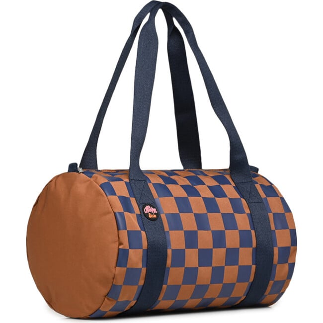 Weekend Water-Repellent Duffel Bag, Ochre & Navy - Bags - 2