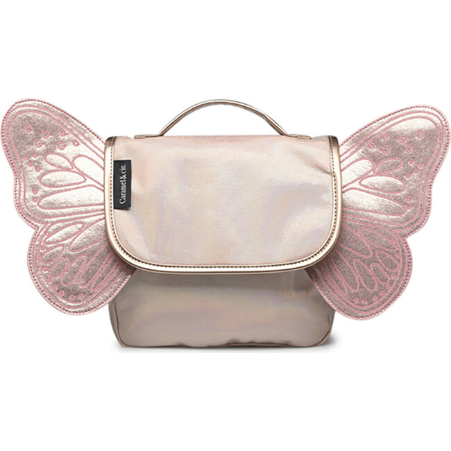 Butterfly Magnetic Clasp Backpack 3.8L, Iridescent Pink