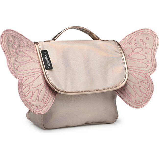 Butterfly Magnetic Clasp Backpack 3.8L, Iridescent Pink - Backpacks - 2