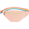 Banana Zipper Fanny Pack, Glitter Coral - Bags - 1 - thumbnail