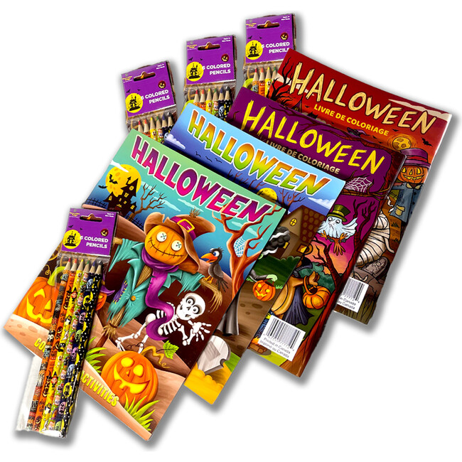 Three Little Twigs: Halloween Coloring Books 8pc Bundle