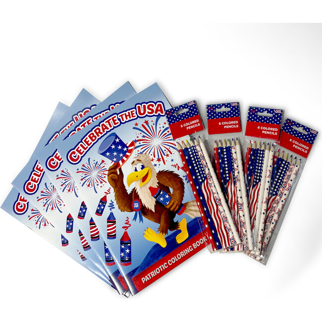 Three Little Twigs: Patriotic Coloring Books 8pc Bundle