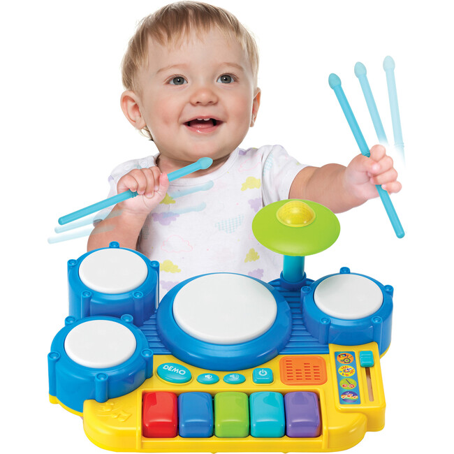 Winfun: Boppin' Beats Drum Set Keyboard - Lights & Sounds Toy - Musical - 2