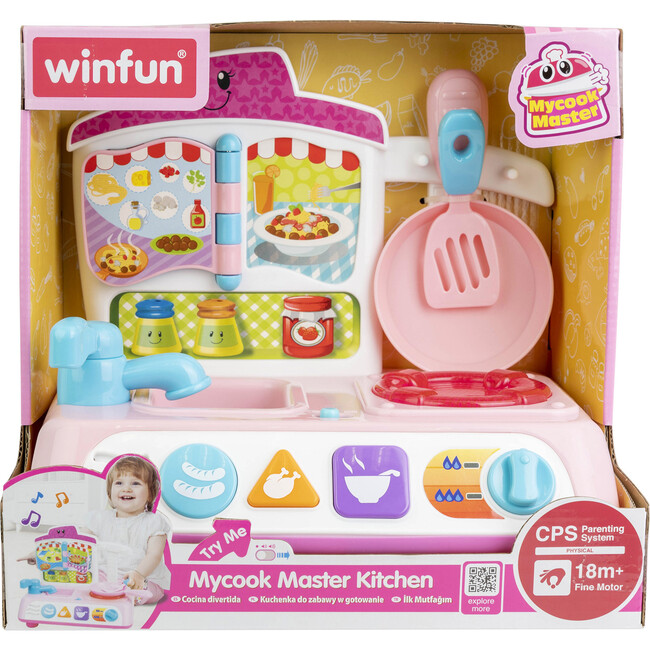 Winfun: Mycook Master Kitchen - Pink - Lights & Sounds - Play Kitchens - 3