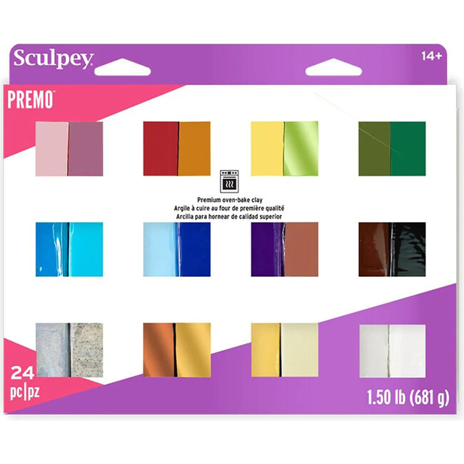 Sculpey: Polymer Clay: Premo Multipack Sampler - (24) 1oz Packs