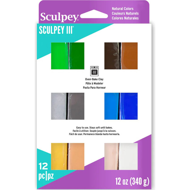 Sculpey III: Polymer Clay: Multipack Naturals - (12) 1oz Packs