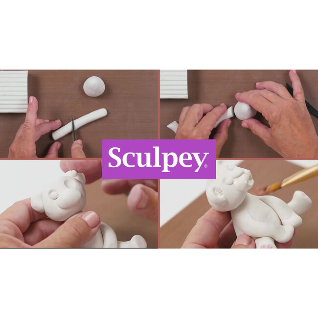 Sculpey: Original Sculpey Clay: White - 1.75 lb - Polymer Oven Bake Clay - Arts & Crafts - 2