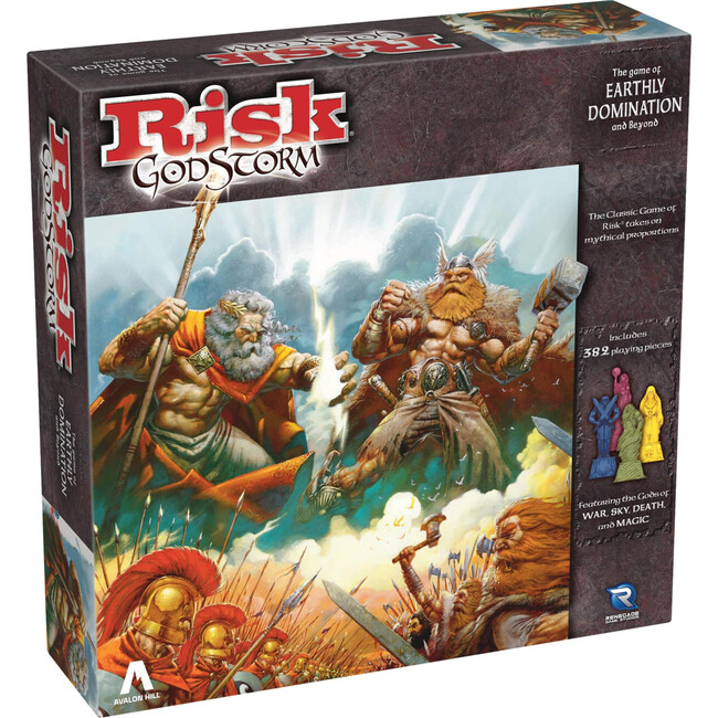 Renegade Game Studios: Risk: Godstorm -  Command 5 Ancient Cultures! War Strategy Board Game