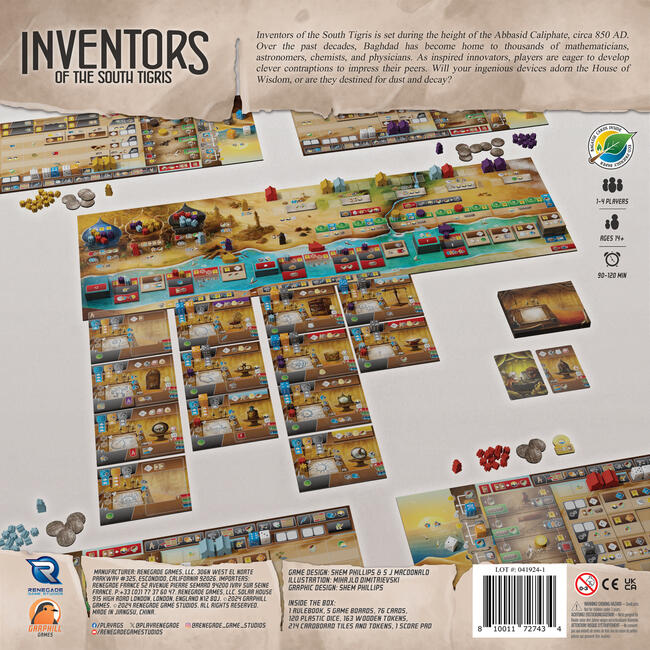 Renegade Game Studios: Inventors Of The South Tigris - Stand-Alone Strategy Game - Games - 2