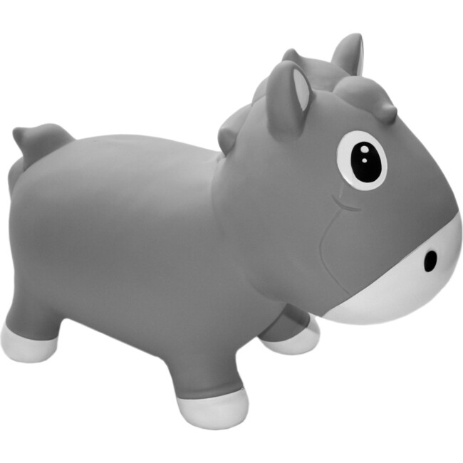 Pop It Up: Kidzzfarm Bouncing Horse: Junior - Grey - Inflatable Animal Hopper