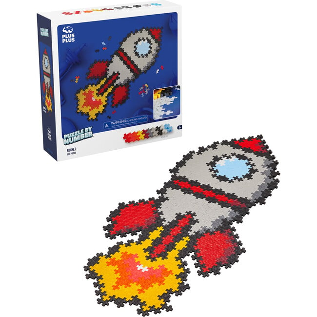 Plus-Plus: Puzzle by Number - Rocket- 500 Piece