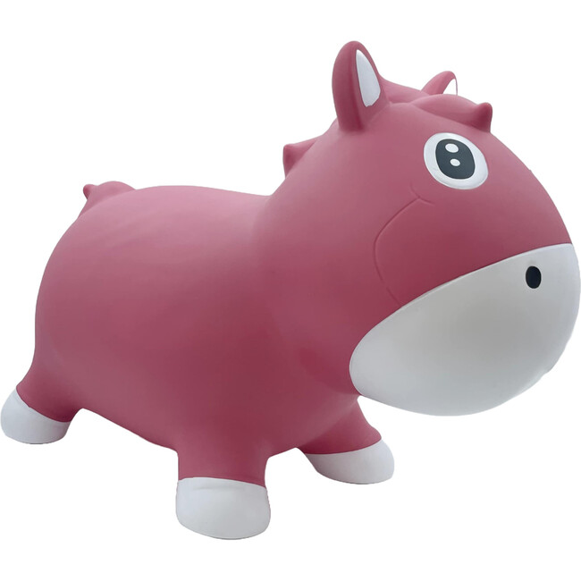Pop It Up: Kidzzfarm Bouncing Horse: Junior - Pink - Inflatable Animal Hopper