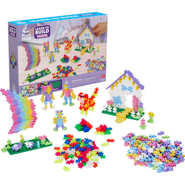 Plus-Plus: Learn to Build - Pastel Color Mix - 400 Piece Set