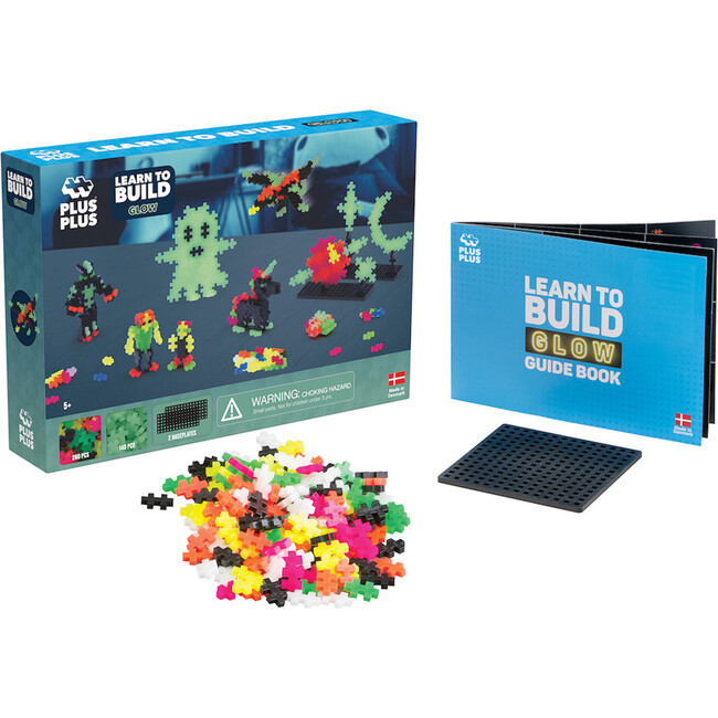 Plus-Plus: Learn to Build - Glow-In-The-Dark - 400 Piece Set