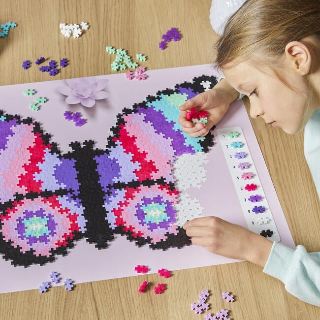 Plus-Plus: Puzzle by Number - Butterfly - 800 Pieces - Building Sets - 2