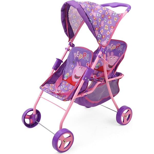 Peppa Pig Stroll N' Feed Playset - Floral Pink & Purple main image 1