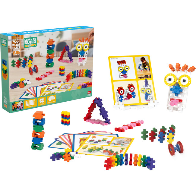 Plus-Plus: BIG Learn to Build - 130 Pieces -Construction Building STEM Toy