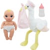 Magic Nursery: 8" Special Delivery Set - Pink - Posable Newborn Baby Doll - Doll Accessories - 1 - thumbnail