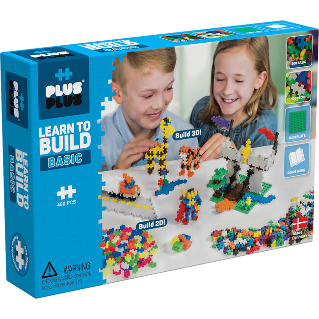 Plus-Plus: Learn to Build - Basic Color Mix - 400 Piece Set - Building Sets - 3