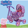Peppa Pig: Doll Deluxe Pram & Bag - Purple, Pink, Flowers - Doll Accessories - 2