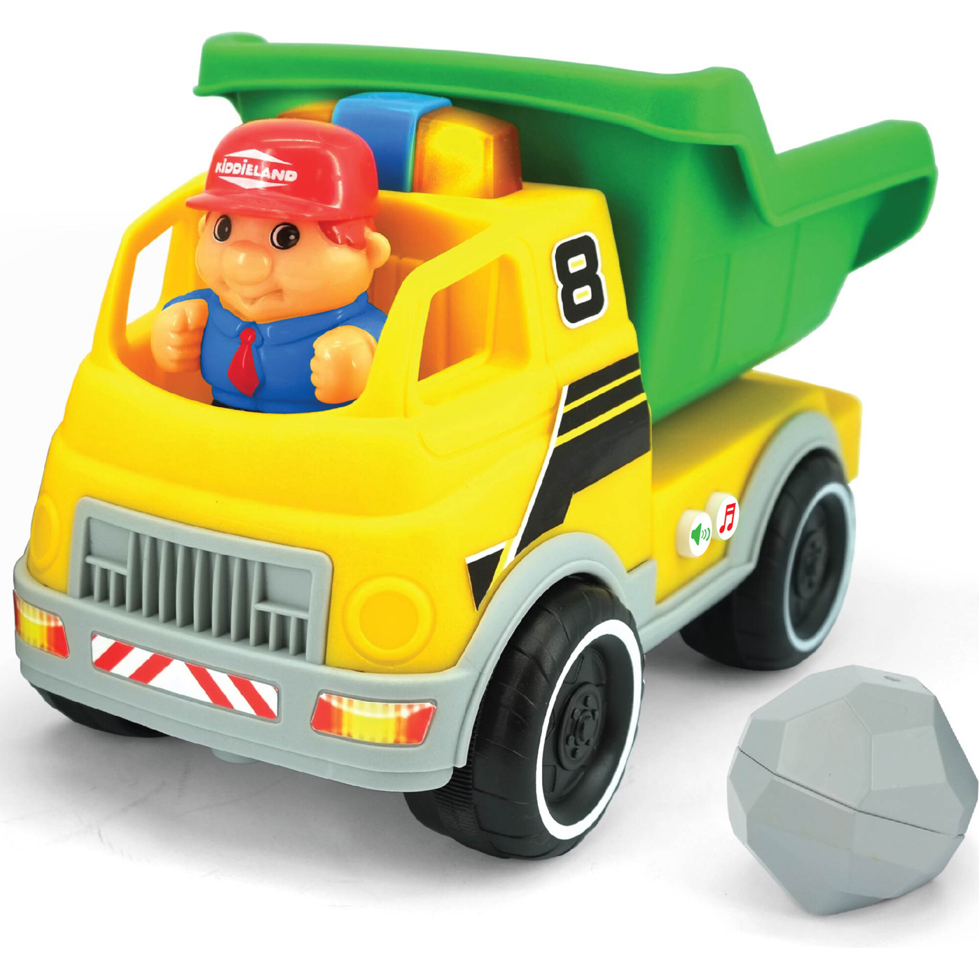 Light & Sound: Dump Truck - Motorized Construction Toy Vehicle - Transportation - 1
