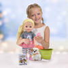 Lil Tots: 14" Talking Pet Grooming Playset - Doll, Pink-Grey-Green-Unicorn - Doll Accessories - 2