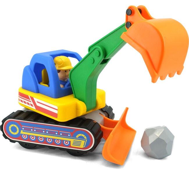 Light & Sound: My First Excavator - Motorized Construction Toy Vehicle & Figure