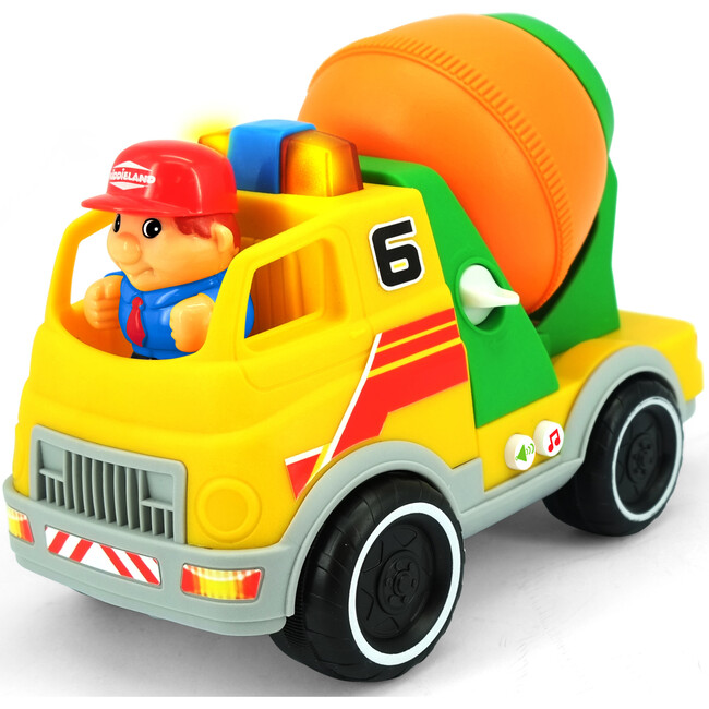 Light & Sound: Cement Mixer - Motorized Construction Toy Vehicle