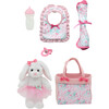 Little Darlings: 16" The Little Ballerina Set - Bunny, Green, Pink - Doll Accessories - 3