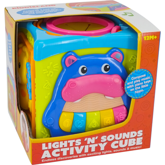 Light & Sound: Activity Cube - Music & Animal Themed Interactive Toy - Infant - 5