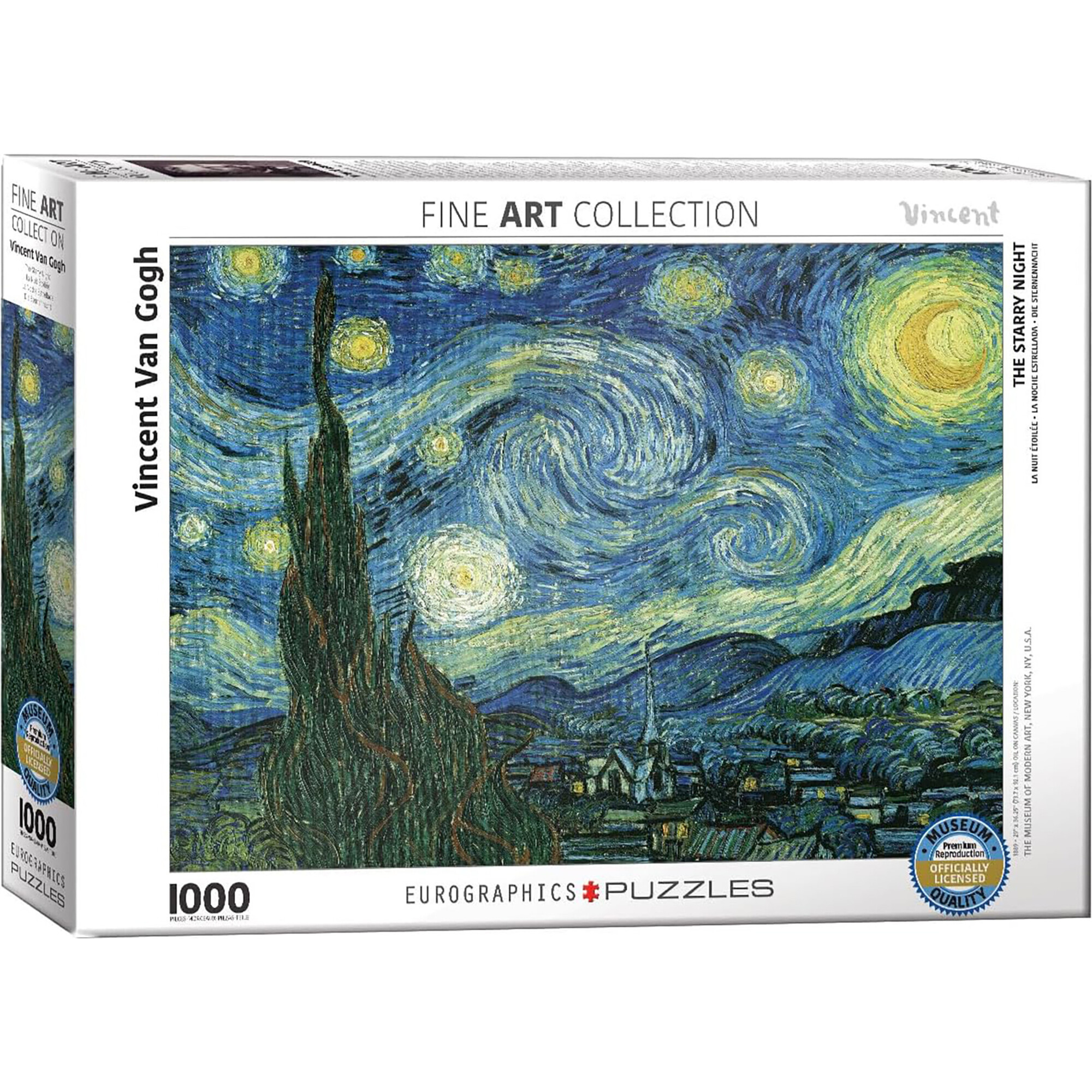 Eurographics: Starry Night by Vincent Van Gogh - 1000 Piece Puzzle - Puzzles - 1