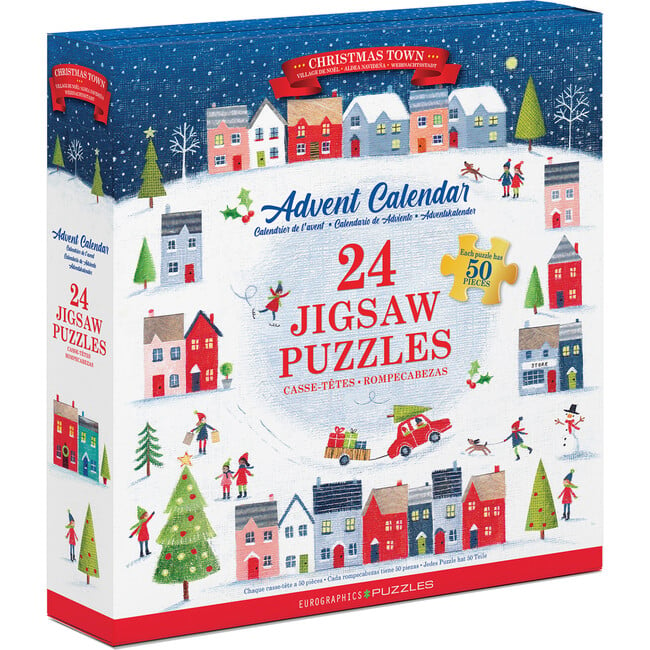 Eurographics: Puzzle Advent Calendar: Christmas Town Individual Jigsaws