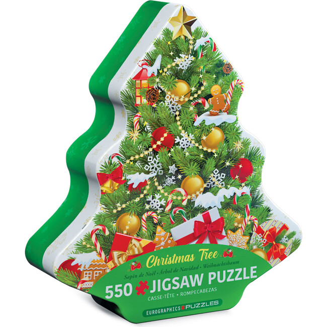 Eurographics: Puzzle Tin: Christmas Tree - 550 Piece Jigsaw - Puzzles - 1