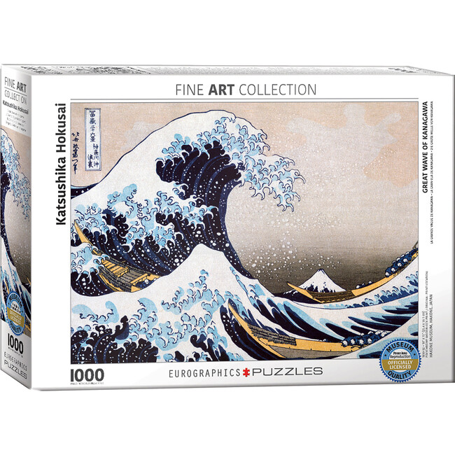 Eurographics: Great Wave Off Kanagawa by Hokusai - 1000 Piece Puzzle - Puzzles - 1