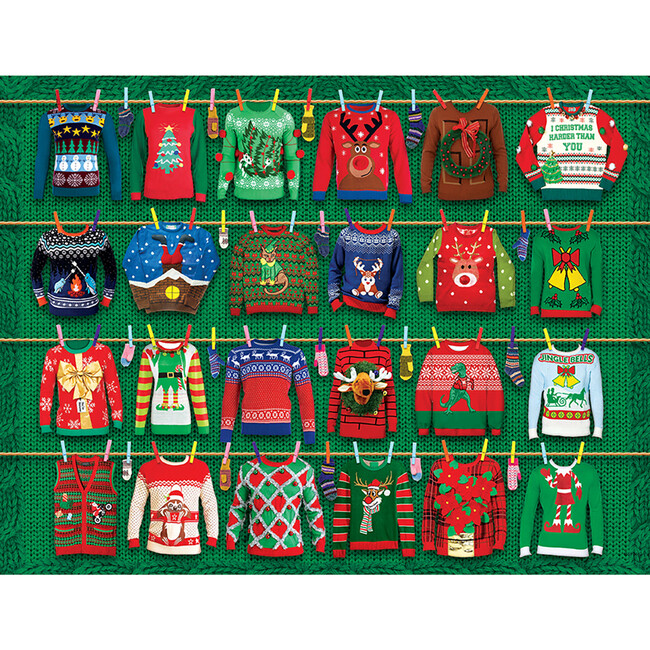 Eurographics: Puzzle Tin: Ugly Christmas Sweaters - 550 Piece Jigsaw - Puzzles - 2