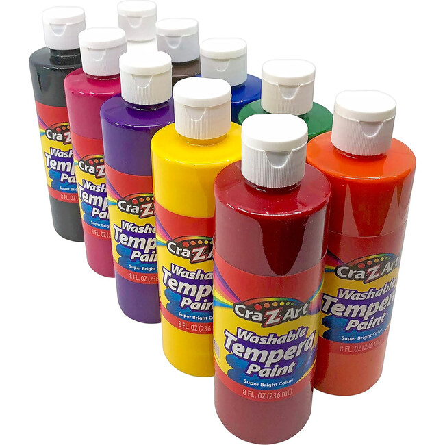 Classroom Pack: Washable Tempera Paints - 10 Bottle