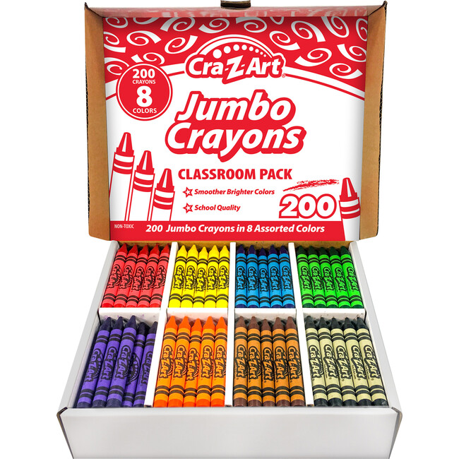 Classroom Pack: Jumbo Crayons - 200 Pieces