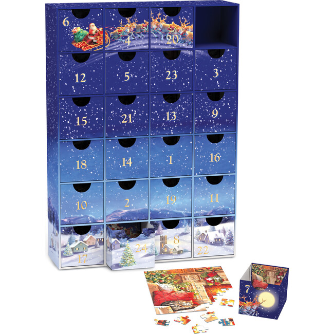 Eurographics: Puzzle Advent Calendar: Merry Christmas Individual Jigsaws - Puzzles - 2